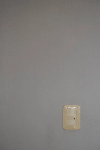 Світловий Вимикач Текстурованій Штукатурній Стіні — стокове фото