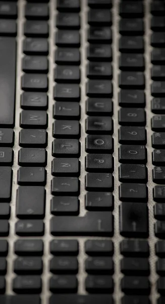 Närbild Ett Datortangentbord — Stockfoto