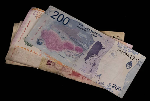 Argentinská Oficiální Měna Peso Argentino — Stock fotografie