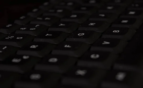 Крупный План Клавиатуры Компьютера — стоковое фото