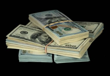 bundle of US dollar bills