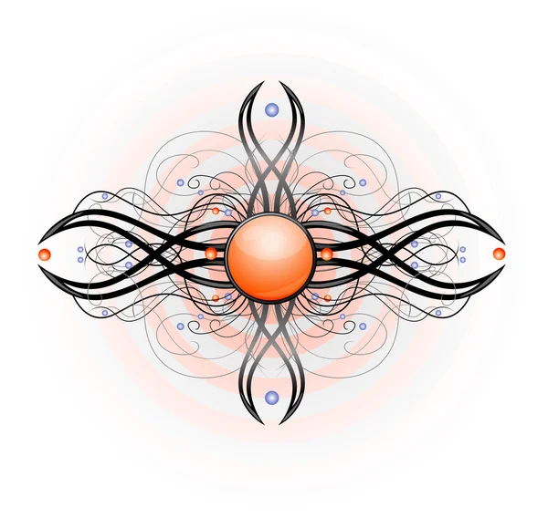 Forma astratta isolata . — Vettoriale Stock