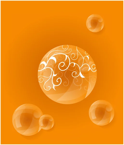 Vector illustration with bubbles. — Stock Vector