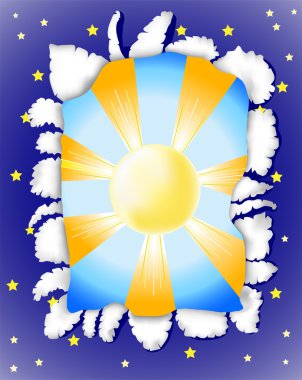 güneşli bir gün ve gece karanlığında