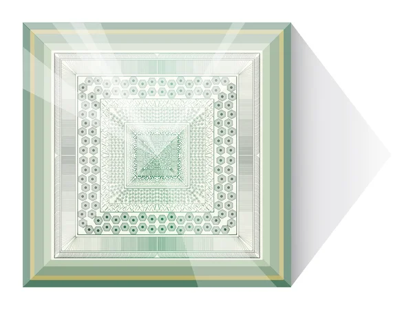 ガラスのピラミッドと抽象化. — ストックベクタ