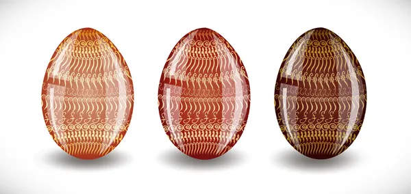 Набор пасхальных яиц. — стоковый вектор