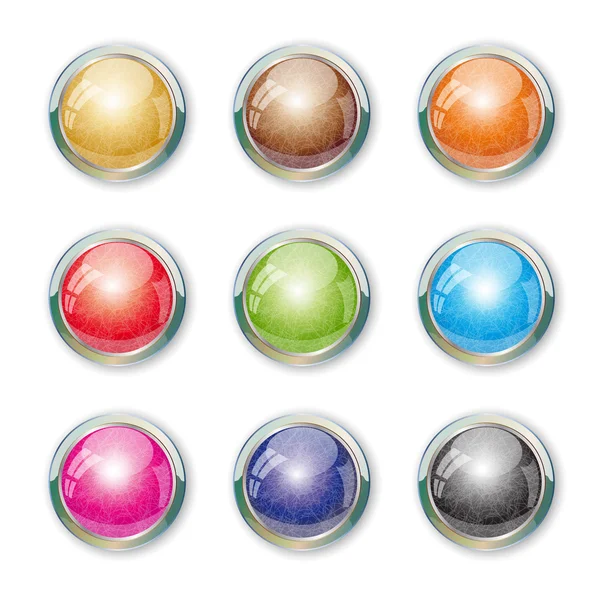Set with buttons. — Stock Vector