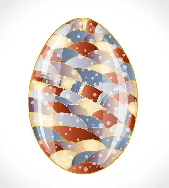 Huevo de Pascua colorido . — Vector de stock