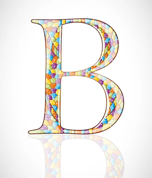 Abstract letter B. — Stock Vector