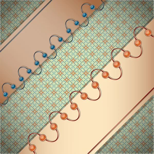Achtergrond met linten. — Stockvector