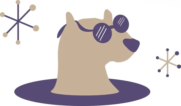 Groundhog Illustration with Sunglasses (or a cool dog)