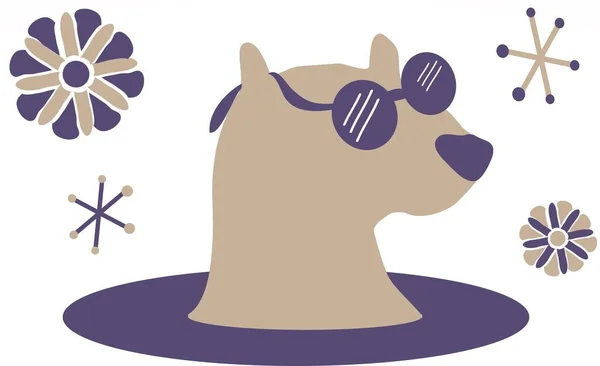 Groundhog\'s Day Illustration (or a cool dog)