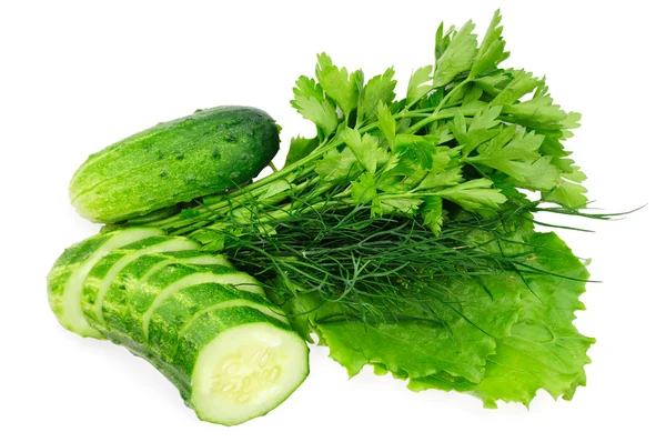 salatalık ve yeşil