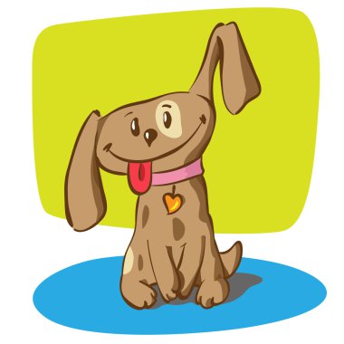 Little funny puppy clipart