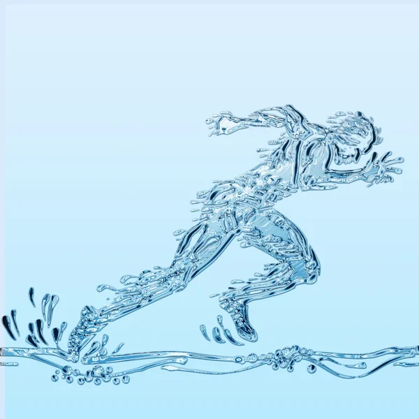 Runner of water — Stock Photo, Image