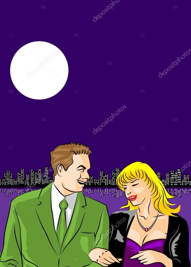 Walking Under The Moonlight Vector Image By C Photoestelar Vector Stock Walking Under The Moonlight Vector Image By C Photoestelar Vector Stock