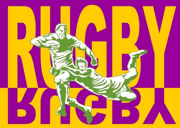 Rugby affisch — Stock vektor
