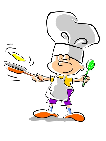 Chef niño - ilustración — Archivo Imágenes Vectoriales