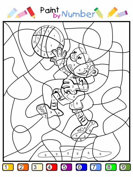 sayı - basketbolcu boya
