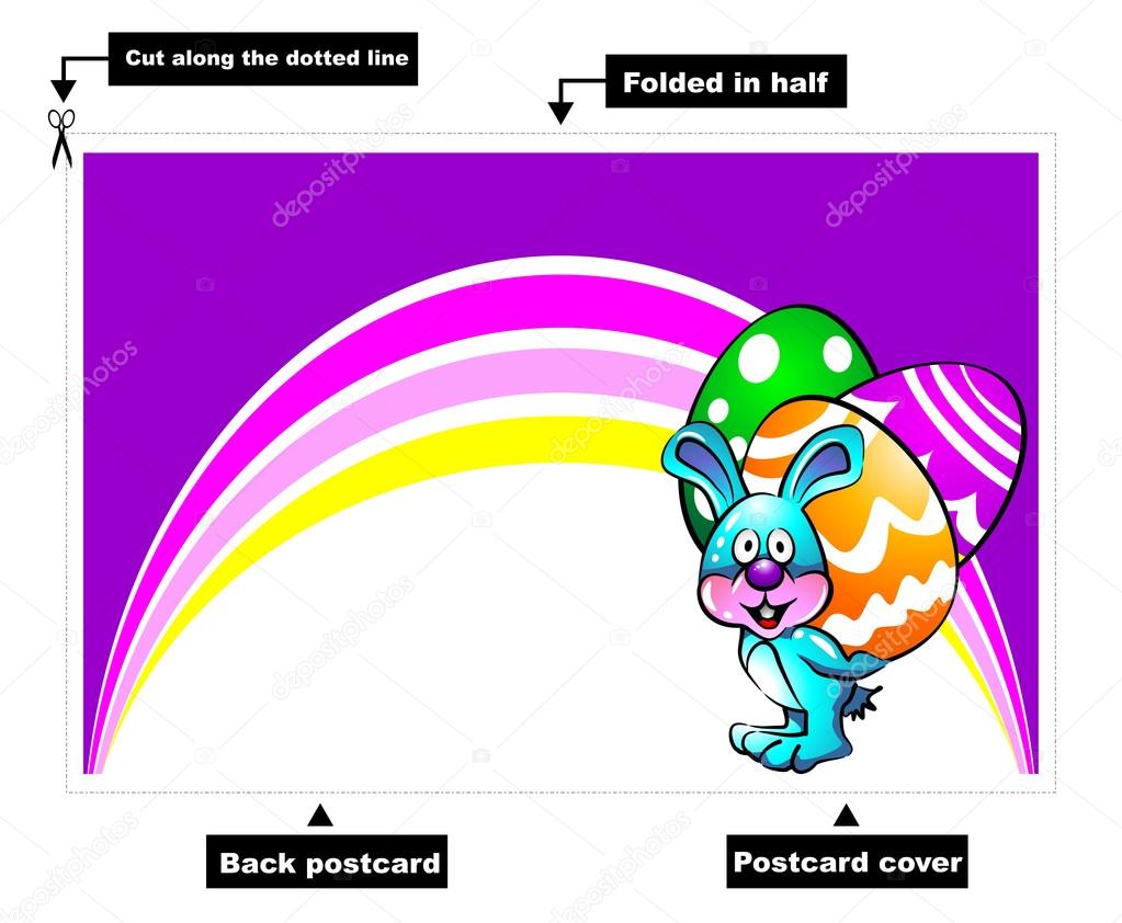Carte Postale Lapin De Paques Image Vectorielle Par Photoestelar C Illustration Carte Postale Lapin De Paques Image Vectorielle Par Photoestelar C Illustration