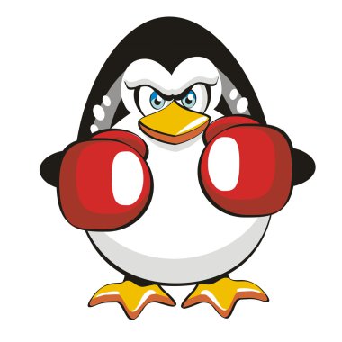 Boxer Penguin clipart