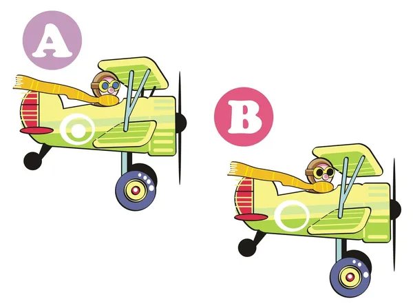 Encuentra las 7 diferencias — Vector de stock