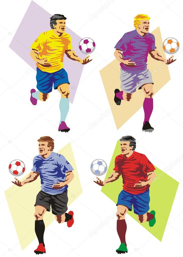 Soccer player running