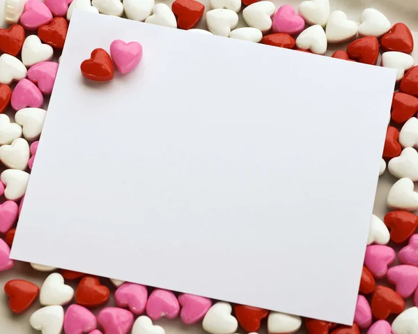 Valentines Candy Note — Stock Photo, Image