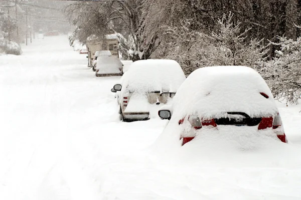 kar fırtınasında sıkışmış