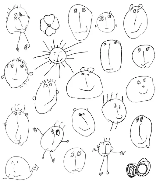 Desenhos infantis — Fotografia de Stock
