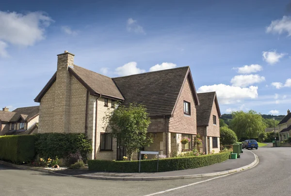 Picture perfect houses on newly built estate — Stock Photo, Image