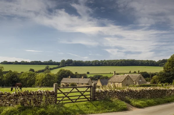 Traditional rural homes scene — Stock Photo, Image