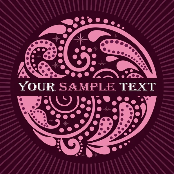 Daire güzel yaprak desen.