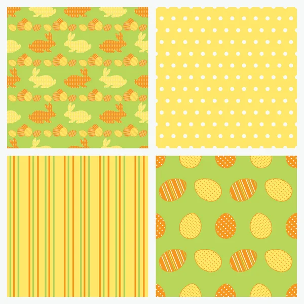 Set of seamless Easter vector paper. — Stock Vector