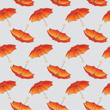 Turuncu şemsiye arka plan deseni.