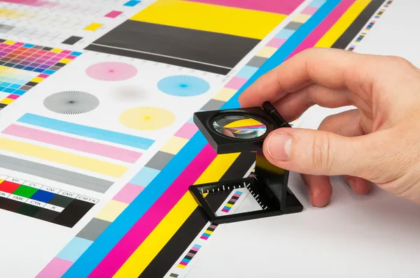 Pré-impressão de gerenciamento de cores na produção de impressão Imagem De Stock