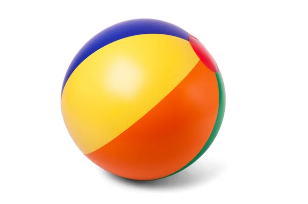 Colored inflatable beach ball — Stock Photo, Image
