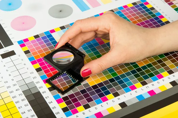 Gerenciamento de cores na produção de impressão Imagem De Stock