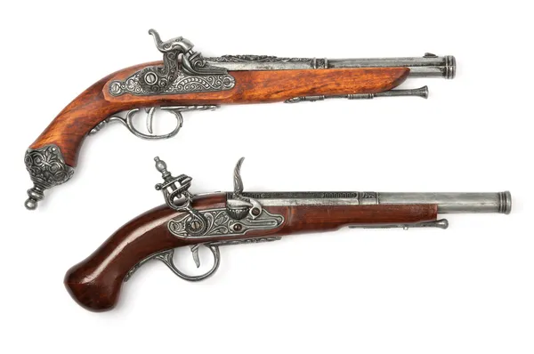 Duas pistolas antigas Fotografia De Stock