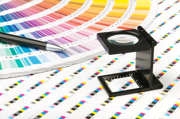 Gerenciamento de cores na produção de impressão Imagens Royalty-Free