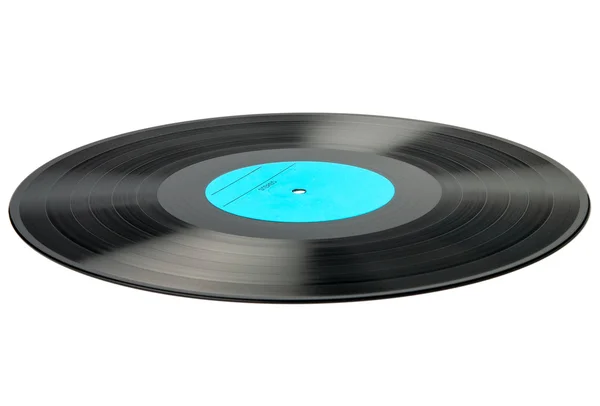 Beyaz arka plan üzerinde yalıtılmış vinil disk