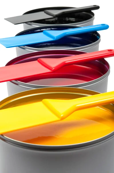 beyaz zemin üzerinde baskı mürekkepleri