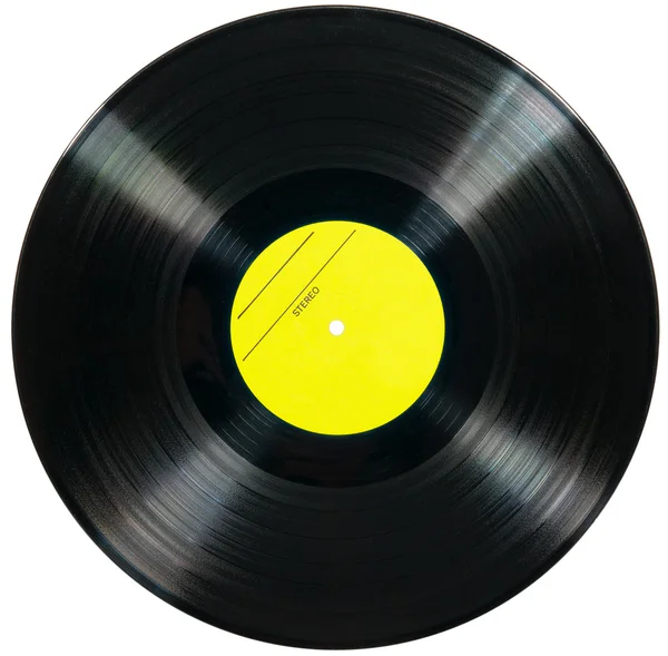 Beyaz arka plan üzerinde yalıtılmış vinil disk — Stok fotoğraf