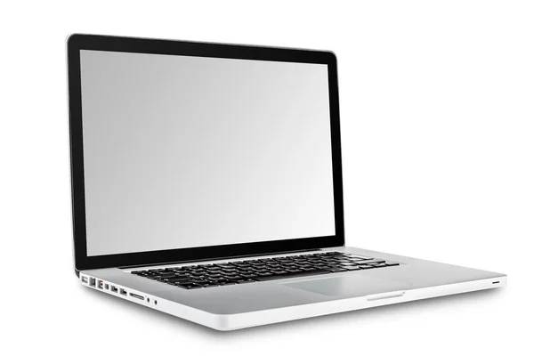 Laptop geïsoleerd op witte achtergrond — Stockfoto