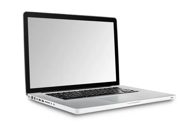 Laptop isolado no fundo branco — Fotografia de Stock