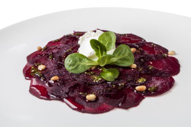 et carpaccio parmesan peyniri ile