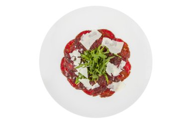 et carpaccio parmesan peyniri ile
