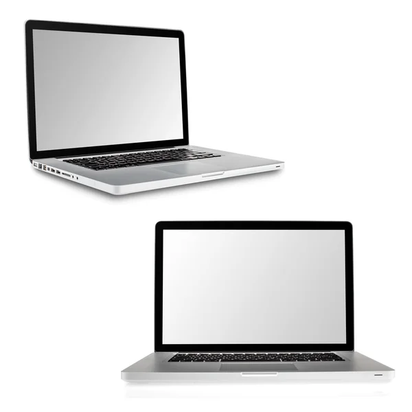 siyah arka plan üzerine izole laptop