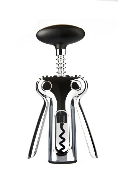 Corkscrew for wine on a white background. — Stock Photo, Image