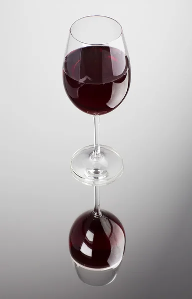 Red wine glass isolated on white background — Stock Photo, Image